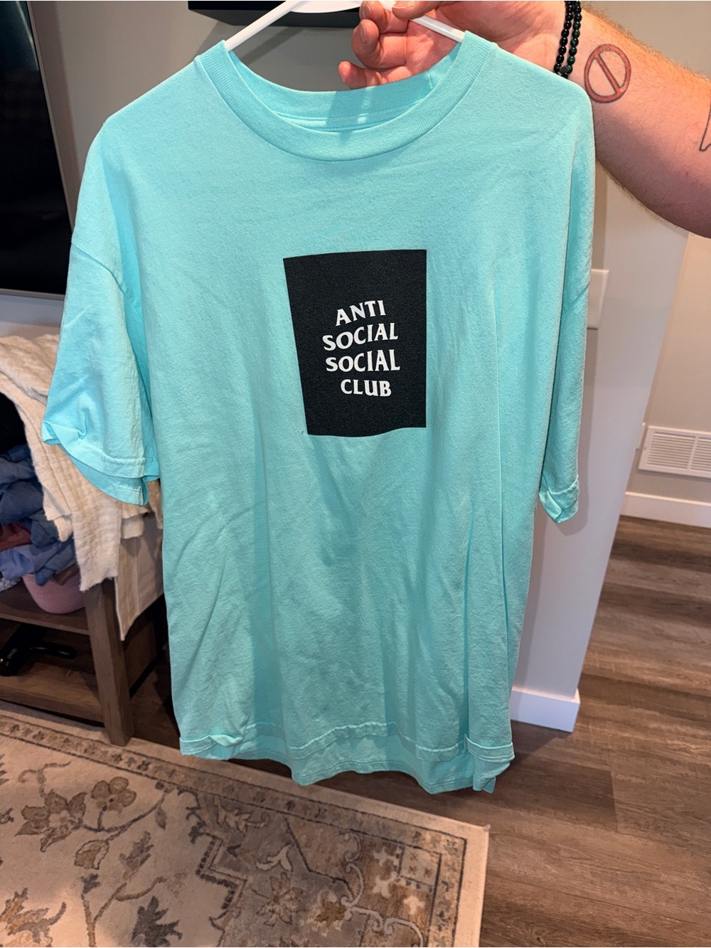 Anti Social Social Club Aqua Logo Pullover